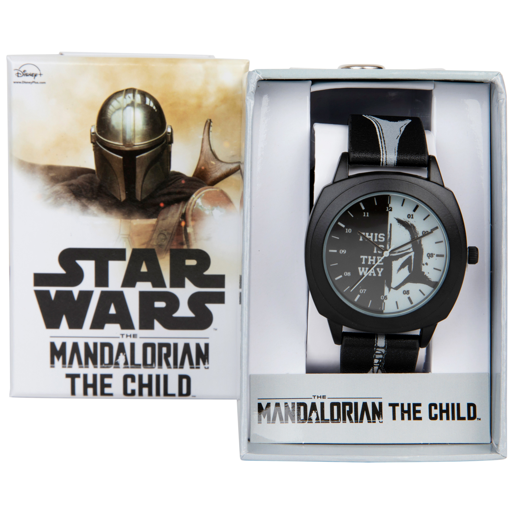 Star Wars The Mandalorian Helmet Symbol Watch with Adjustable Strap